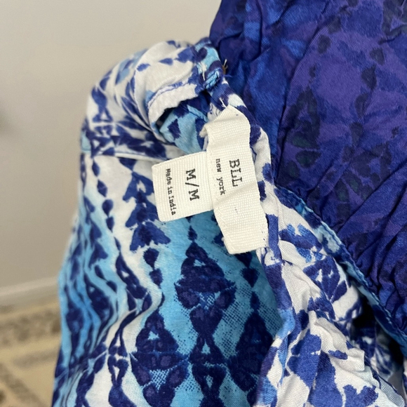 Anthropologie blue printed boho tank - Picture 4 of 7